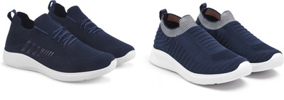 Face Stylish Sports Shoes for Men – Ideal for Running, Gym & Training Sneakers For Men(Navy, Blue , 8)