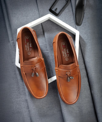 action DRIVE 46 Trendy Comfortable Stylish Casual Slip On Loafers Loafers For Men(Tan , 8)