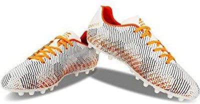 NIVIA NIVIA Encounter MG Shoes-White Football Shoes For Men(White, Orange)