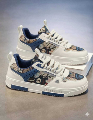 Socklines Teddy Casual Shoes Men Lightweight Daily Use Sneakers Trendy College Outdoor Sneakers For Men(Blue , 9)