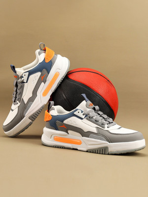 JQR SIGNATURE Sports shoes, Walking, Lightweight, Trekking, Stylish Sneakers For Men(White, Grey , 9)