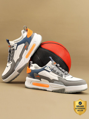 JQR SIGNATURE Sneakers For Men(White, Grey , 8)