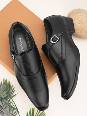 PROVOGUE Monk Strap For Men(Black , 7)
