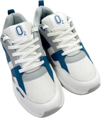 o2 Oxystep Blue Sneakers For Men(White, Blue , 10)