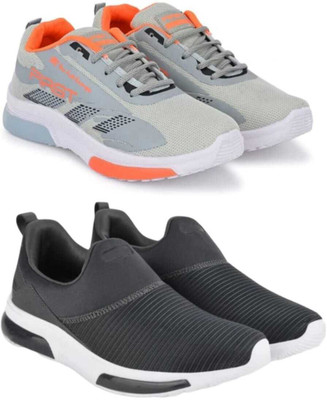 Ketolite Combo Pack Of 2 Sneakers For Men(Grey , 7)