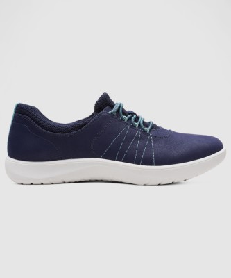 CLARKS Adella Stroll Dark Navy Casuals For Women(Navy , 4)