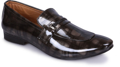 RED LIONS Coiorfull Party Wear Loafer Party Wear For Men(Black , 9)
