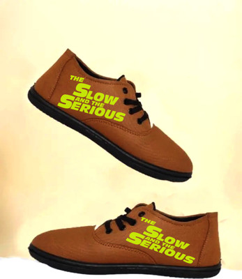 Kenamin Stylish Casual Shoes for Men and kids Casuals For Men(Tan , 4)