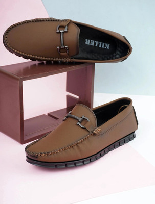 KILLER Loafer Shoes for Men | Formal & Casual Stylish, Durable & Comfortable Footwear Loafers For Men(Tan , 6)