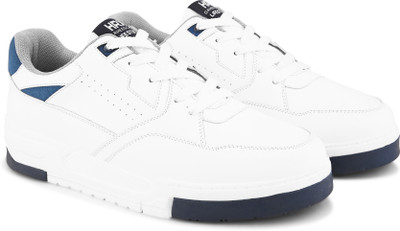 HRX by Hrithik Roshan Trendy Sneakers|Lightweight | Comfort|Rounded Toe design|Low Top casual For Men(White , 9)