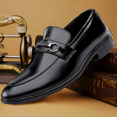 INVICTUS Men's Latest Formal Slip-on Party Wear Shoes Party Wear For Men(Black , 7)