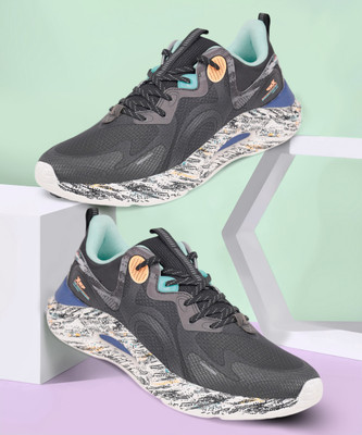 Xtep Comfort Run, Flexible Cube Running Shoes For Men(Black , 10)