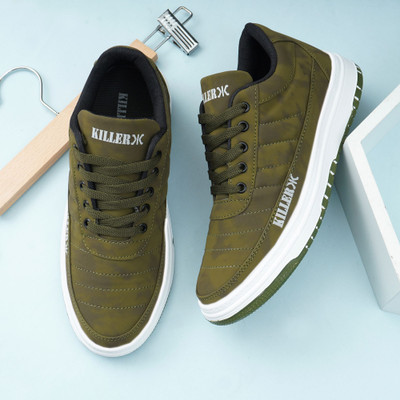 KILLER Premium Stylish Party Casual Shoes Extra Soft Sneakers For Men Sneakers For Men(Green , 6)