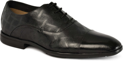 RUOSH Ruosh Men Footwear Work-Lace-Up Formal Boat Shoes For Men(Black , 6)