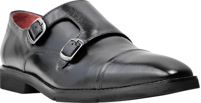 Egle MIPL-3177-1533-BLK Monk Strap For Men(Black , 7)