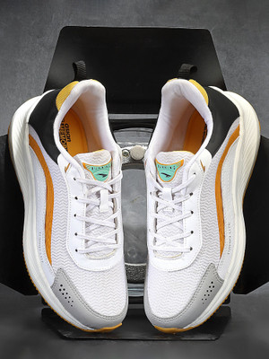 asian Sneakers,Sports,Training,Gym,Walking,Stylish BOSS-01 Running Shoes For Men(White, Yellow , 7)