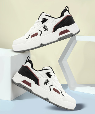 RED TAPE Lifestyle Sneakers for Men | Elegantly Rounded Front, Soothing Insole Sneakers For Men(White, Maroon , 10)