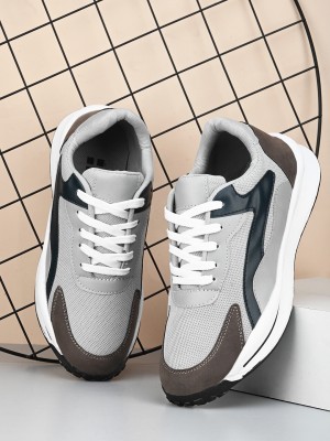 HERE&NOW Casual Shoes Sneakers For Men(Grey, Blue)