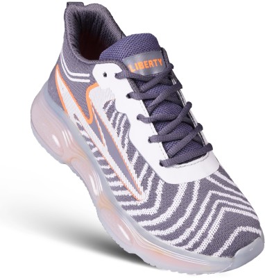 LIBERTY Liberty Stylish Sports Shoes Running Shoes For Men(Grey, Orange)