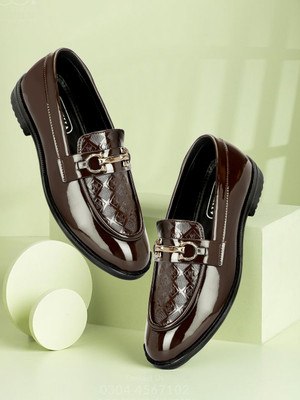AJNIHA Stylish/Attractive/Comfortable Loafers For Men(Brown , 10)