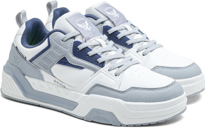 asian MOJO-07 Sneakers for Men | Lifestyle Casual Sneakers for Men | Sneakers For Men(White, Navy , 10)