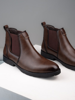 Roadster Roadster Men Brown Chelsea Boots Boots For Men(Brown , 8)