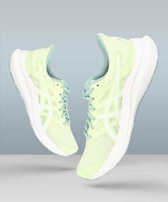 Asics Jolt 4 Running Shoes For Women(Green , 4)