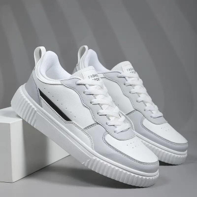 lejano Sneakers For Men(Grey, White, Black , 9)