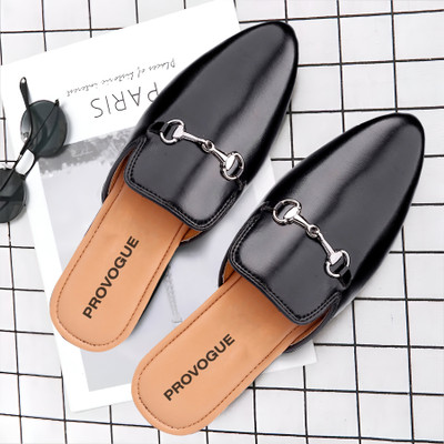 PROVOGUE Men Sandals(Black , 7)