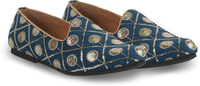 FAUSTO Boys Slip on Jutis(Black, 8-9 Years)
