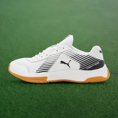 PUMA Badminton Smash Sprint Badminton Shoes For Men(White , 7)