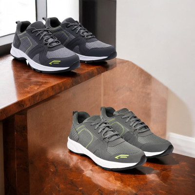 KRITON Trendy & Durable Men’s Boots – Perfect for Everyday Wear Boots For Men(Black, Grey , 9)