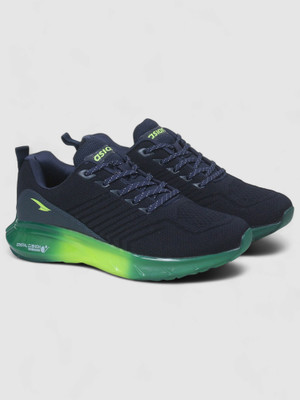 asian Crystal-13 Navy Sports Transparent Sole Technology For Men(Navy, Green , 6)