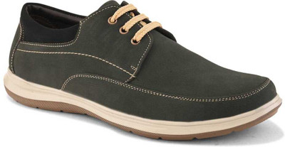 HERE&NOW Sneakers For Men(Olive , 6)