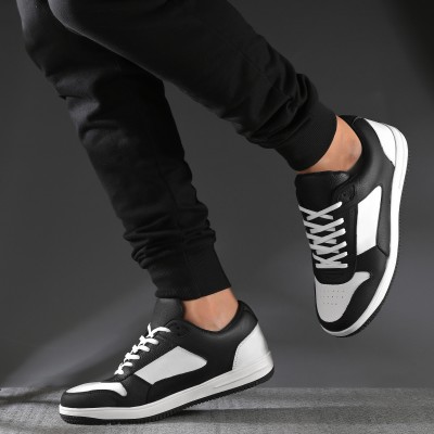 INDIANTRENDS Sneaker Casual Shoes for Men Color Block Sneakers For Men(Black , 9)