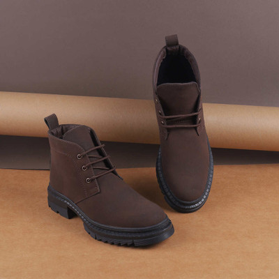 METRO Boots For Women(Brown , 6)
