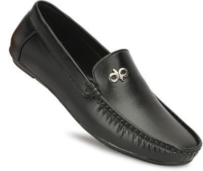 areeba Men's Casual Loafers | Comfortable & Stylish Slip-On Shoes Soft Cusioned Insole Loafers For Men(Black , 7)