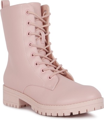 London Rag Pink Geneva High Top Ankle Boot Boots For Women(Pink)
