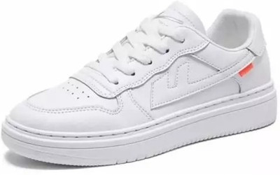 BOKZZON Fashion vibe shoes for men trendy sneakers men comfortable mens shoes white Sneakers For Men(White , 9)