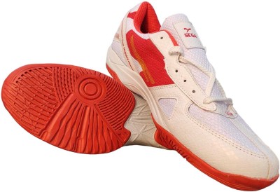 SEGA New SWIFT Badminton Shoes For Men(White, Red)