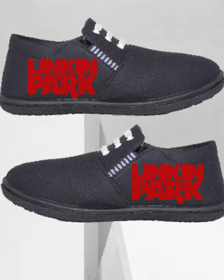 Kenamin Stylish Casual Shoes for Men and kids Casuals For Men(Black, Red , 7)