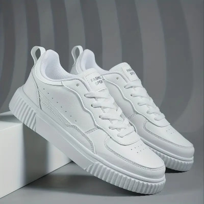 lejano Sneakers For Men(White, Black, Grey , 8)