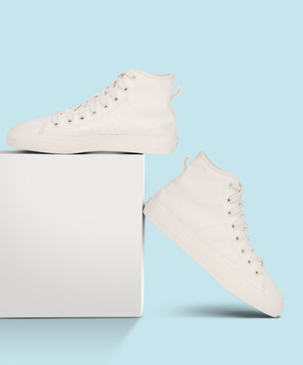 ADIDAS ORIGINALS NIZZA HI RF Casuals For Men(White , 9)