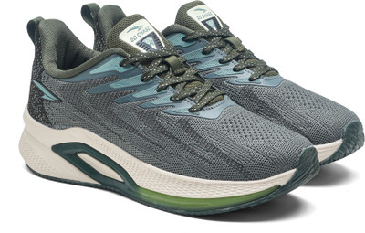 asian Powerplay-31 Men’s Running Shoes | Lightweight, Stylish Knit Sports Sneaker Running Shoes For Men(Grey , 12)