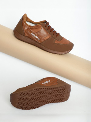 GOLDSTAR ORIGINAL GOLDSTAR 032 LIGHT WEIGHT SHOES Walking Shoes For Men(Brown , 9)