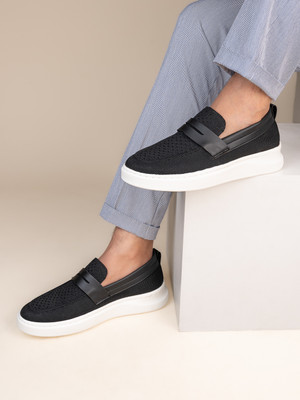Mast & Harbour Mast & Harbour Men Black Casual Loafers Loafers For Men(Black , 10)