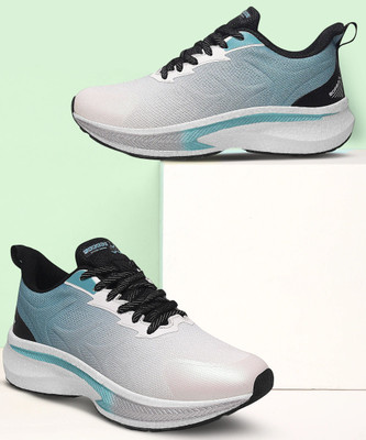 Abros RIGEL ETPU Athleisure Cultured Round-Toe Shape & Hyperbeads Technology Walking Shoes For Men(Blue, Off White , 10)