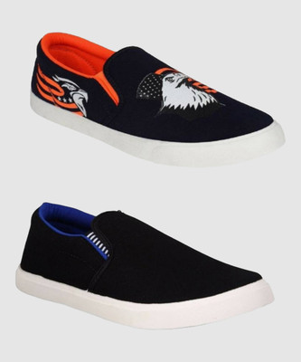 HOTSTYLE 2 Pair Combo Loafers For Men(Multicolor , 10)
