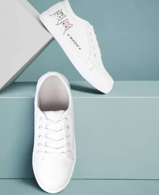 Looper Casuals For Women(White , 8)