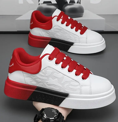 Xtoon Rich Quality|Lightweight|Comfortable|Perfect Style Sneakers For Men(Red , 7)